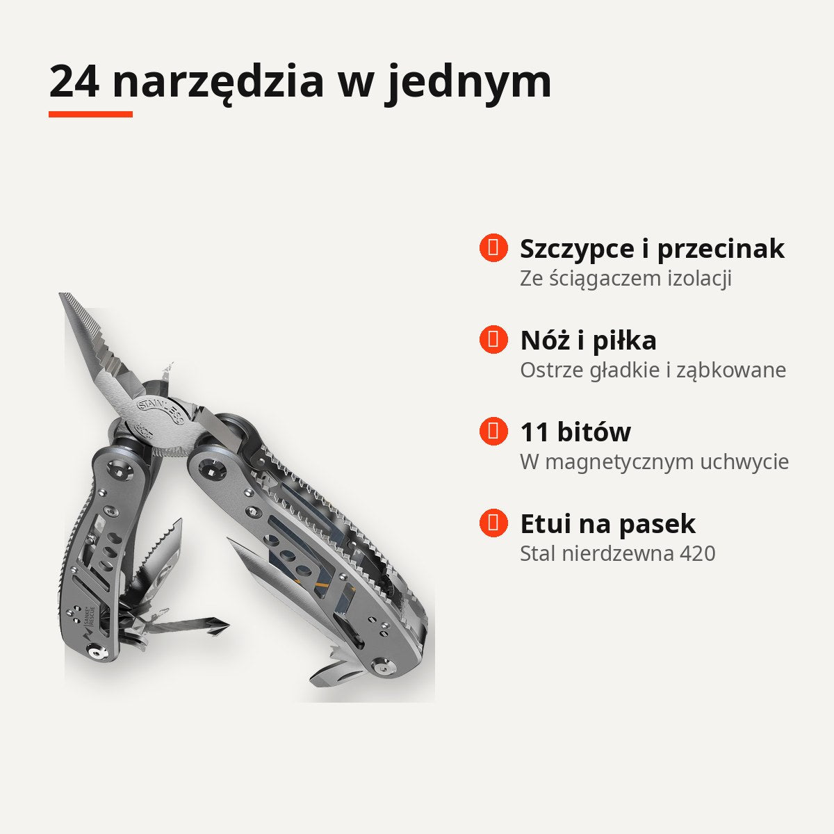 Multitool 24w1 – najważniejsze funkcje