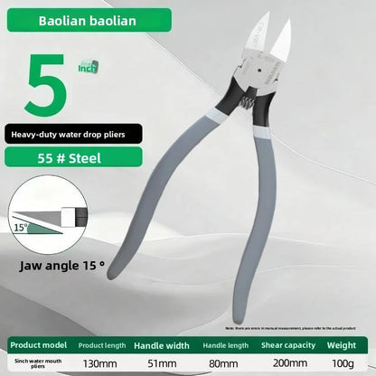 Szczypce elektrykarskie Baolian – boczne, uniwersalne i wydłużone, 5–8"