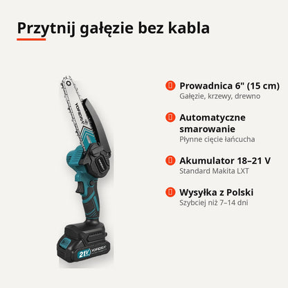 Mini piła łańcuchowa – najważniejsze funkcje
